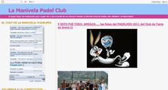 Desktop Screenshot of lamanivelapadelclub.blogspot.com