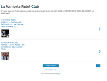 Tablet Screenshot of lamanivelapadelclub.blogspot.com