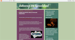 Desktop Screenshot of educandoenigualdad.blogspot.com