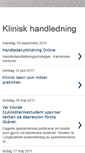 Mobile Screenshot of kliniskhandledning.blogspot.com