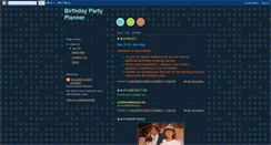 Desktop Screenshot of birthdaypartyplanner.blogspot.com