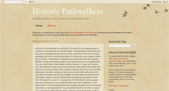 Desktop Screenshot of historicpathwalkers.blogspot.com