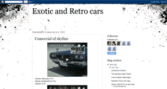 Desktop Screenshot of exoticandretrocars.blogspot.com