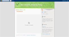 Desktop Screenshot of literacysubjecttochange.blogspot.com