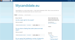 Desktop Screenshot of mycandidateeu.blogspot.com