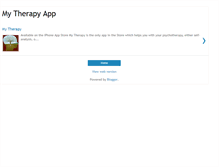 Tablet Screenshot of mytherapyapp.blogspot.com