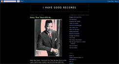 Desktop Screenshot of ihavegoodrecords.blogspot.com