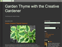 Tablet Screenshot of gardenthymewiththecreativegardener.blogspot.com