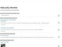 Tablet Screenshot of naturallynewbie.blogspot.com