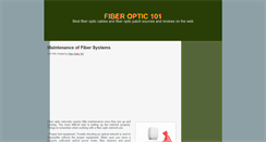 Desktop Screenshot of fiberoptic101.blogspot.com