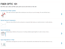 Tablet Screenshot of fiberoptic101.blogspot.com