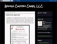 Tablet Screenshot of ahimsacustomcakes.blogspot.com