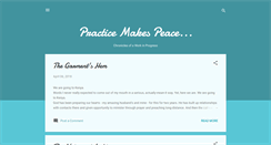 Desktop Screenshot of practicemakespeace.blogspot.com