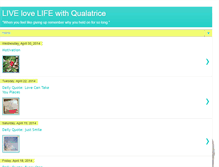 Tablet Screenshot of livelovelifewithqualatrice.blogspot.com