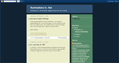 Desktop Screenshot of dotnetruminations.blogspot.com