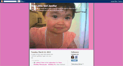 Desktop Screenshot of ourlittlegirljenifer.blogspot.com