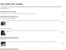 Tablet Screenshot of ourlittlegirljenifer.blogspot.com