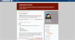 Desktop Screenshot of ambivalentfatgirl.blogspot.com