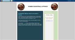 Desktop Screenshot of frenchwomensbasketball.blogspot.com