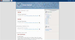 Desktop Screenshot of dubaimarket.blogspot.com