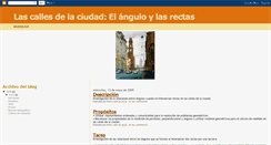 Desktop Screenshot of lascallesdelaciudadylasrectas.blogspot.com