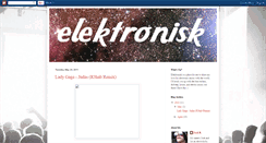 Desktop Screenshot of elektroniskmusic.blogspot.com