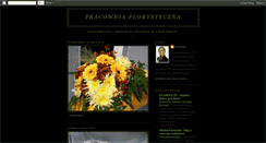 Desktop Screenshot of pracowniaflorystyczna.blogspot.com