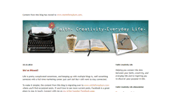 Desktop Screenshot of faithcreativitylife.blogspot.com