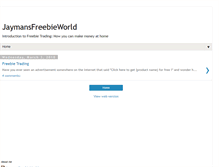 Tablet Screenshot of jaysfreebietrading.blogspot.com
