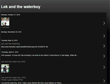 Tablet Screenshot of lekandthewaterboy.blogspot.com