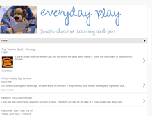 Tablet Screenshot of everydayplay.blogspot.com