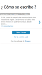 Mobile Screenshot of comoseescribe.blogspot.com