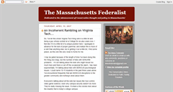 Desktop Screenshot of massfederalist.blogspot.com