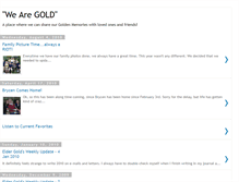 Tablet Screenshot of goldfamilymemories.blogspot.com