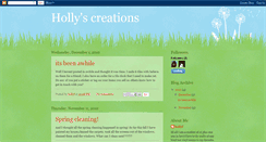 Desktop Screenshot of hollyscreations.blogspot.com