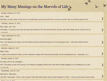 Tablet Screenshot of mymanymusingsonthemarvelsoflife.blogspot.com