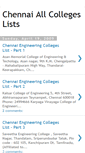 Mobile Screenshot of chennai-collegelist.blogspot.com