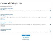 Tablet Screenshot of chennai-collegelist.blogspot.com