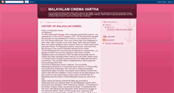 Desktop Screenshot of malayalamcinemavartha.blogspot.com