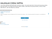 Tablet Screenshot of malayalamcinemavartha.blogspot.com