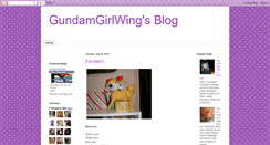 Desktop Screenshot of gundamgirlwing.blogspot.com