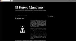 Desktop Screenshot of elhuevomundano.blogspot.com