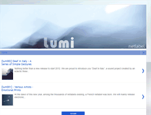 Tablet Screenshot of lumi-netlabel.blogspot.com