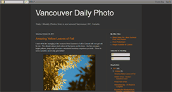 Desktop Screenshot of dailyphotovancouver.blogspot.com