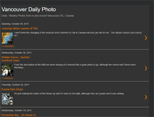 Tablet Screenshot of dailyphotovancouver.blogspot.com