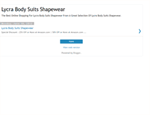Tablet Screenshot of lycrabodysuitsshapewearz.blogspot.com