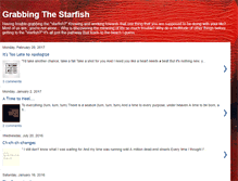 Tablet Screenshot of grabbingthestarfish.blogspot.com
