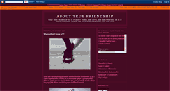 Desktop Screenshot of abouttruefriendship.blogspot.com