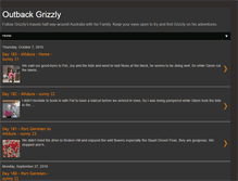 Tablet Screenshot of grizzlyinthebush.blogspot.com