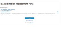 Tablet Screenshot of blackanddeckerreplacementparts.blogspot.com